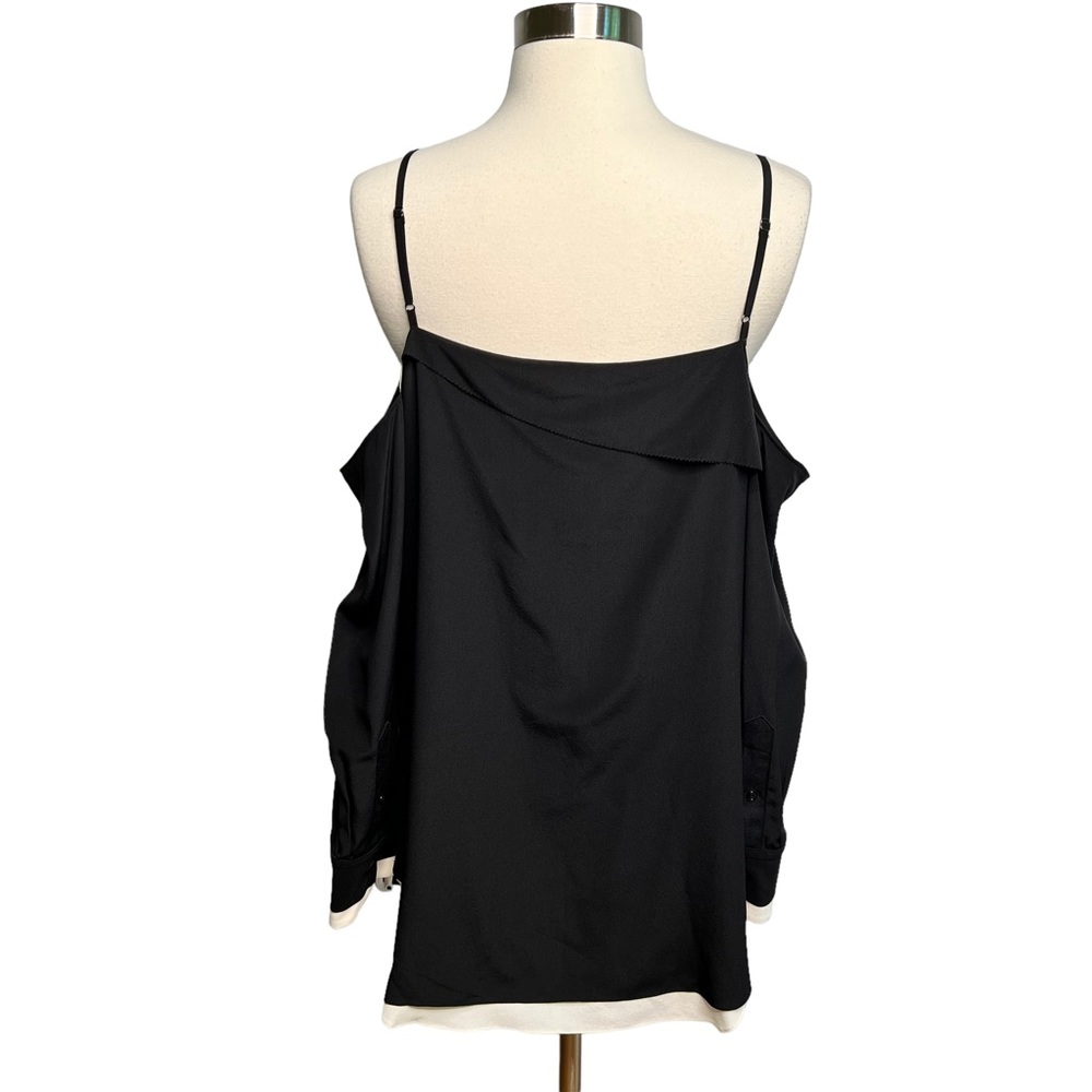 Rag & Bone Silk Karley Cold Shoulder Top L - Picture 7 of 13